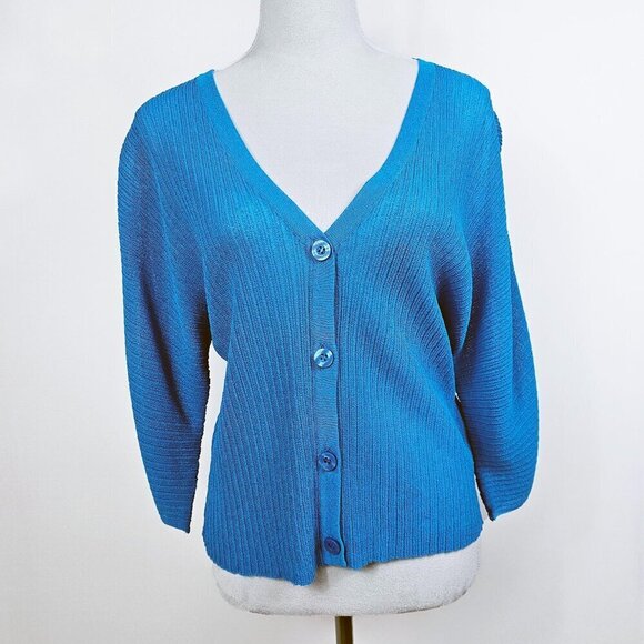 Blue Calvin Klein Cardigan - Picture 1 of 4